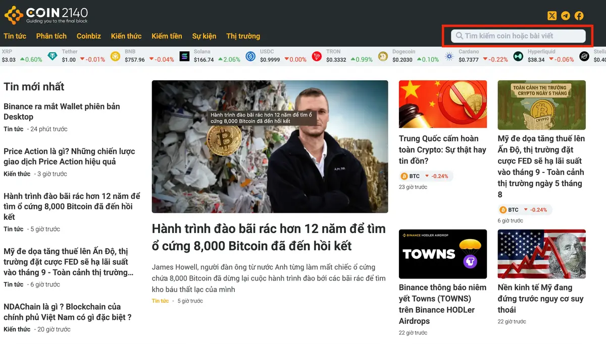 Tìm kiếm coin hoặc bài viết.webp