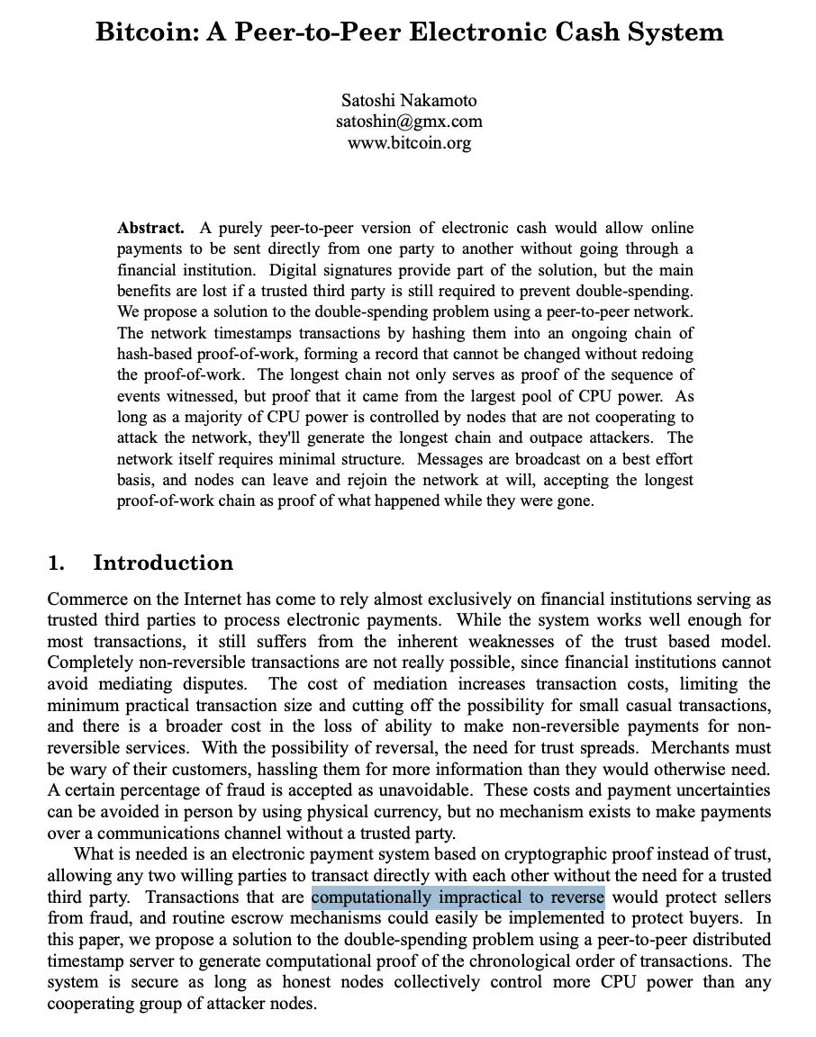 Whitepaper Bitcoin cua Satoshi Nakamoto. Nguồn Bitcoin.org. .webp
