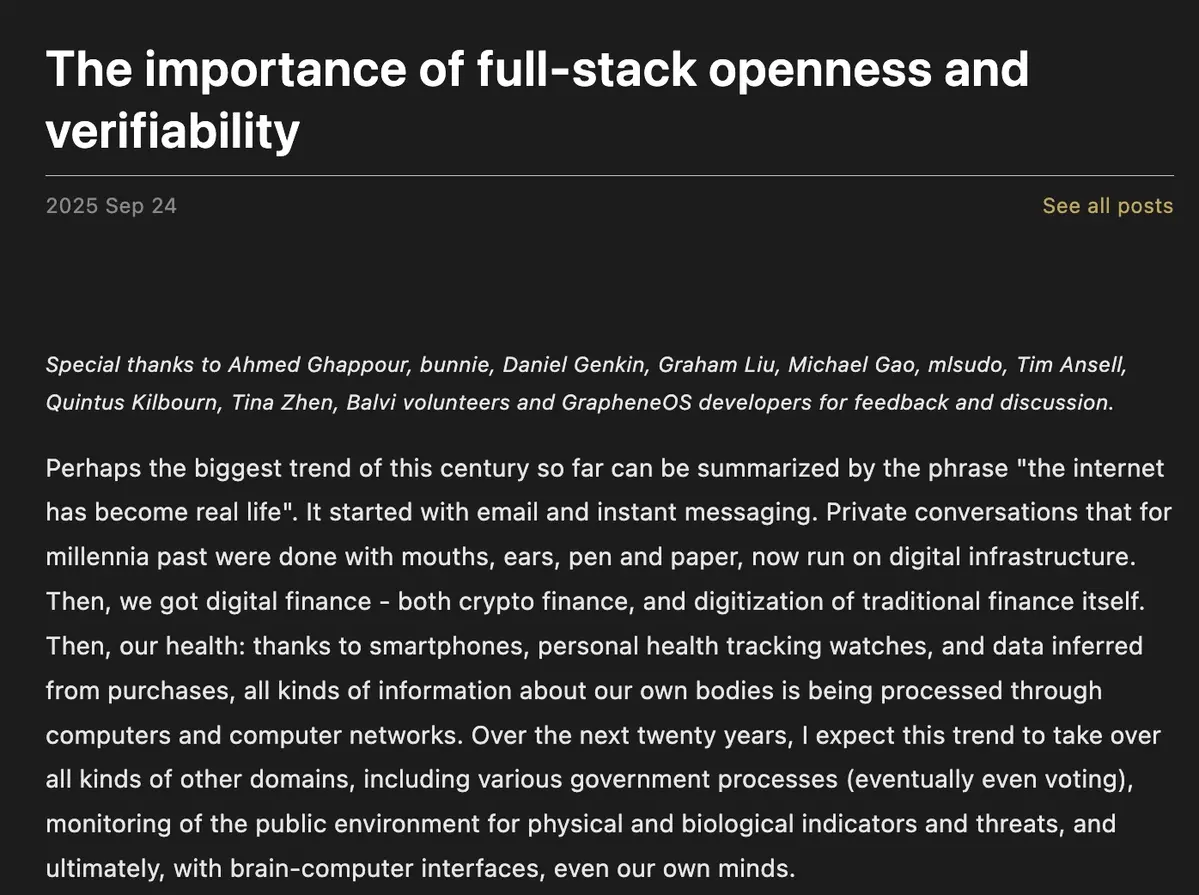 Vitalik Buterin cảnh báo rủi ro khi phụ thuộc vào hạ tầng số đóng.webp