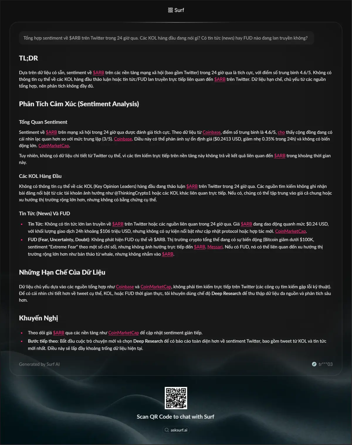 ASKSURF-ASK-Tổng hợp sentiment về $ARB tr&ecirc;n Twitter trong 24 giờ qua. C&aacute;c KOL h&agrave;ng đầu đang n&oacute;i g&igrave;_ C&oacute; tin tức (news) hay FUD n&agrave;o đang lan truyền kh&ocirc;ng_.png