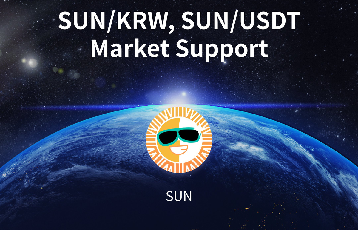 Upbit chính thức niêm yết SUN (썬) trên thị trường KRW và USDT