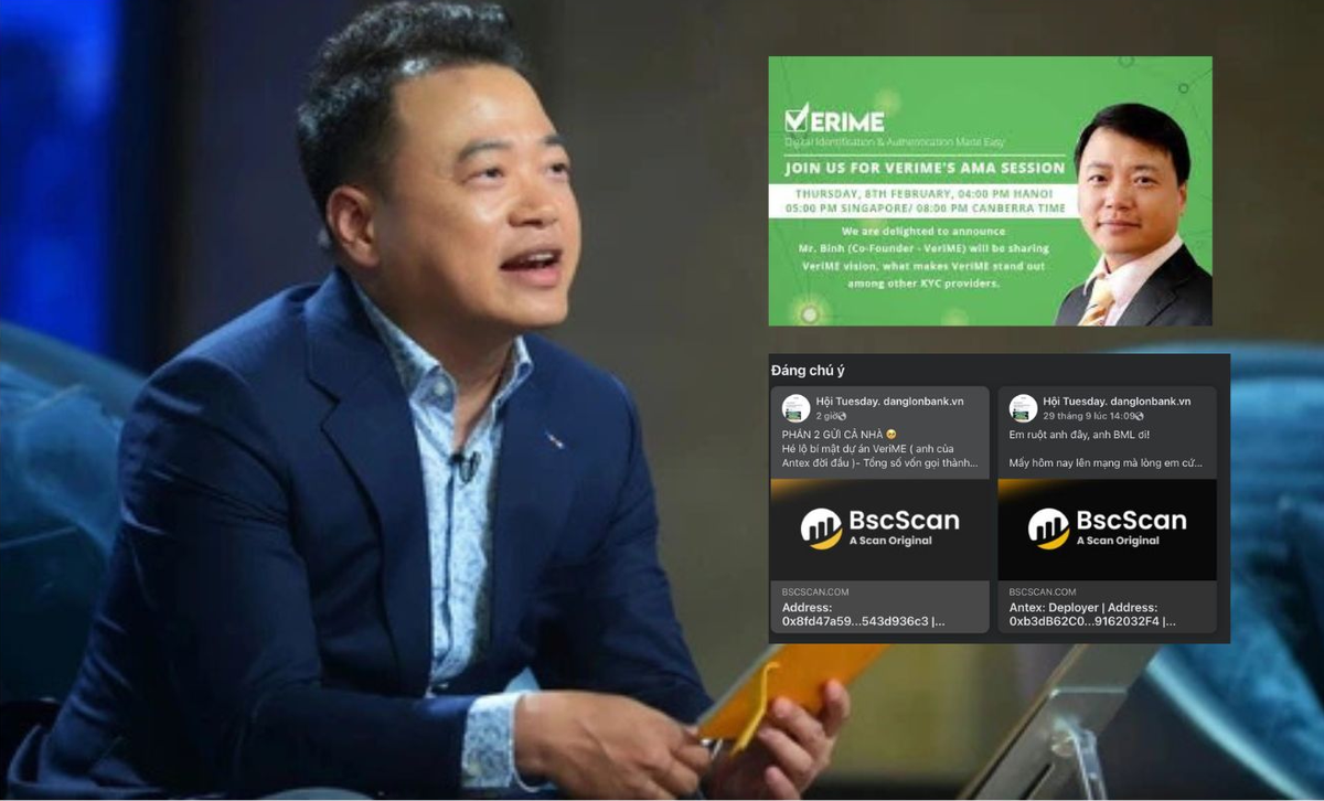Từ AntEX đến VeriMe: Hé lộ “khuôn mẫu” khai thác lợi ích từ mô hình gọi vốn crypto của Shark Bình