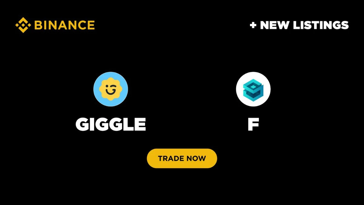 Binance niêm yết Giggle Fund (GIGGLE) và SynFutures (F) — hai token “hot” nhất tuần này